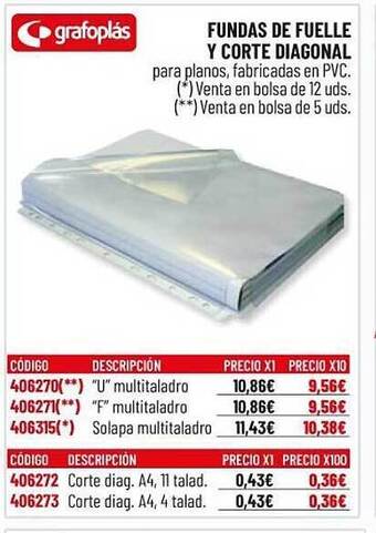 Carlin Grafoplás Fundas De Fuelle Y Corte Diagonal oferta