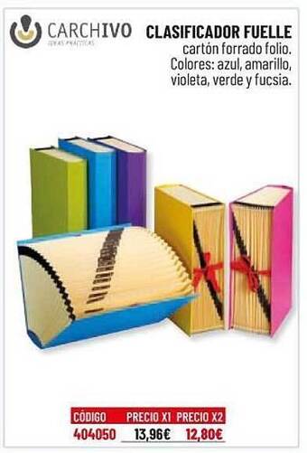 Carlin Carchivo Clasificador Fuelle oferta