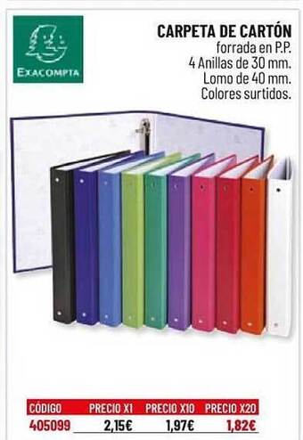 Carlin Carpeta De Cartón oferta