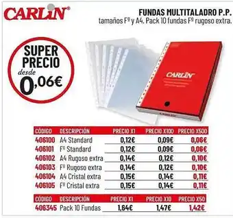 Carlin Carlin Fundas Multilatadro P.p. oferta