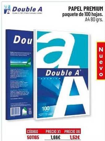 Carlin Double A Papel Premium oferta