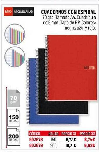 Carlin Cuadernos Con Espiral oferta