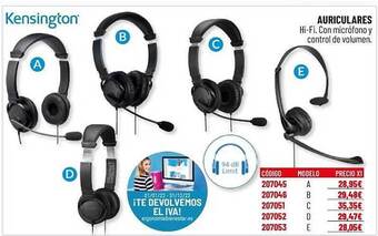 Carlin Kensington Auriculares oferta