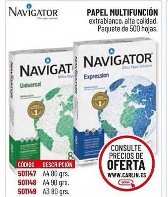 Carlin Navigator Papel Multifunción oferta