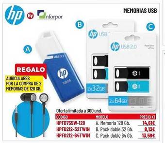 Carlin Hp Memorias Usb oferta