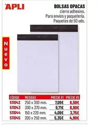 Carlin Bolsas Opacas Apli oferta