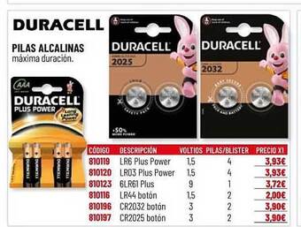 Carlin Duracell Pilas Alcalinas oferta