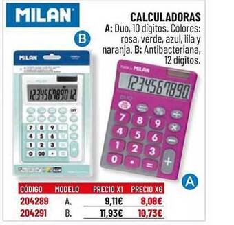Carlin Milan Calculadoras oferta