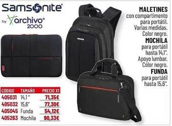Carlin Samsonite Archivo 2000 Maletines Mochila Funda oferta