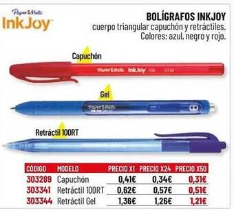 Carlin Bolígrafos Inkjoy oferta