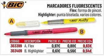 Carlin Marcadores Fluorescentes Bic oferta