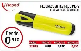 Carlin Fluorescentes Fluo'peps Maped oferta