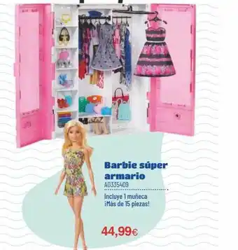 Juguettos Barbie Súper Armario oferta