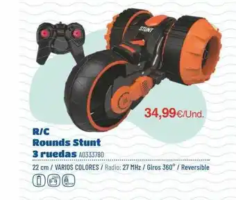 Juguettos R-c Rounds Stunt 3 Ruedas oferta