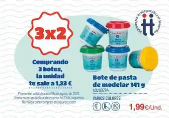 Juguettos Bote De Pasta De Modelar 141g oferta