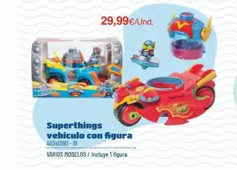 Juguettos Superthings Vehiculo Con Figura oferta