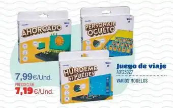 Juguettos Juego De Viaje oferta