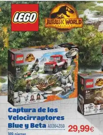 Juguettos Lego Captura De Los Velocirraptores Blue Y Beta oferta
