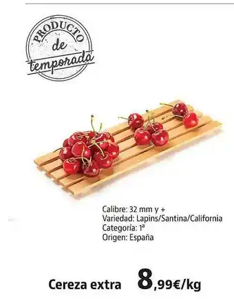 Supermercados Sánchez Romero Cereza Extra oferta