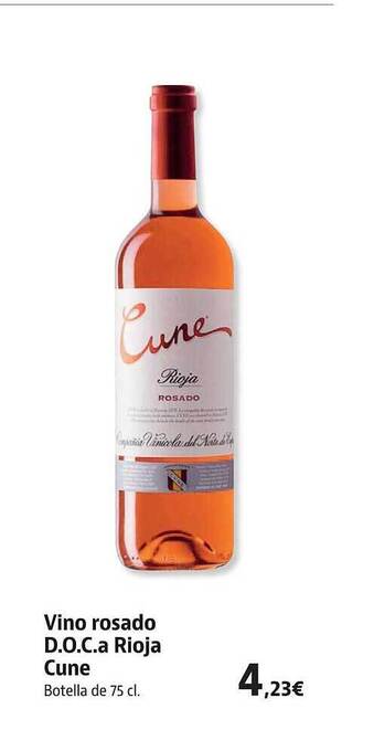 Supermercados Sánchez Romero Vino Rosado D.o.ca. Rioja Cune oferta