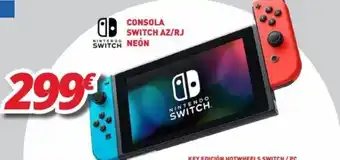 Mi electro Nintendo Switch Consola AZ/RJ Neón oferta