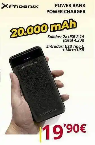 Dynos Informática Phoenix Power Bank Power Charger oferta