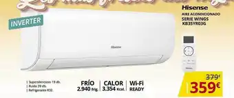 Dynos Informática Hisense Aire Acondicionado Serie Wings Kb35yr03g oferta