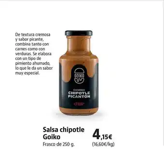 Supermercados Sánchez Romero Salsa Chipotle Goiko oferta