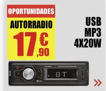 Carter Cash Autorradio Usb Mps 4x20w oferta