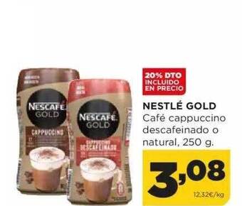 Alimerka Nestlé Gold Café Cappuccino Descafeinado O Natural oferta