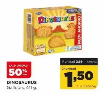 Alimerka La 2a Unidad 50% Dinosaurus Galletas oferta