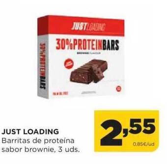 Alimerka Just Loading Barritas De Proteina Sabor Brownie oferta