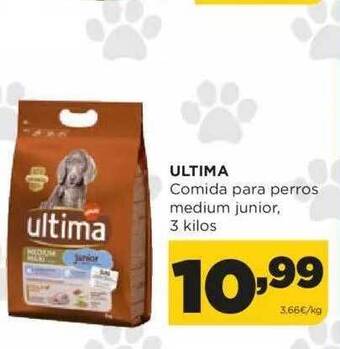 Alimerka Ultima Comida Para Perros Medium Junior oferta