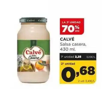 Alimerka La 2a Unidad 70% Dto Calvé Salsa Casera oferta