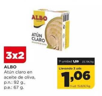 Alimerka Albo Atun Claro En Aceite De Oliva oferta