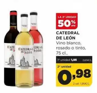 Alimerka Catedral De León Vino Blanco Rosado O Tinto oferta