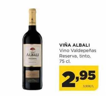 Alimerka Viña Albali Vino Valdepeñas Reserva Tinto oferta