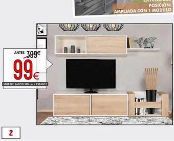 Atrapamuebles Mueble Salón 180 Cm + Estante oferta