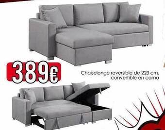 Atrapamuebles Chaiselongue Reversible De 223 Cm oferta