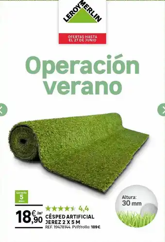 Leroy Merlin Césped Artificial Jerez 2 X 5 M oferta