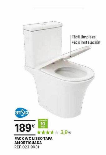Leroy Merlin Pack Wc Lisso Tapa Amortiguada oferta