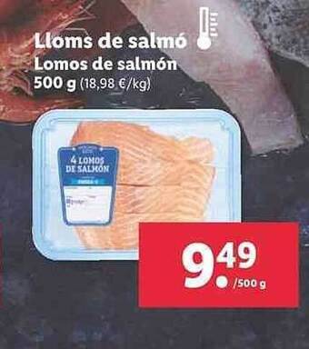 Lidl Lomos De Salmón oferta
