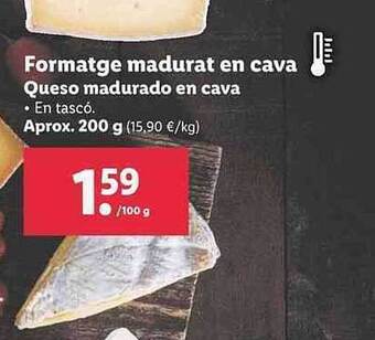 Lidl Queso Madurado En Cava oferta