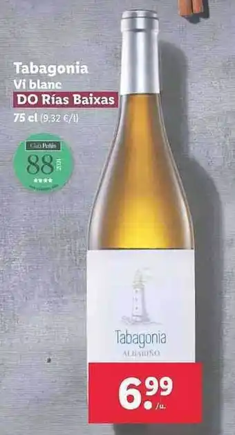 Lidl Tabagonia Vi Blanc Do Rías Baixas oferta