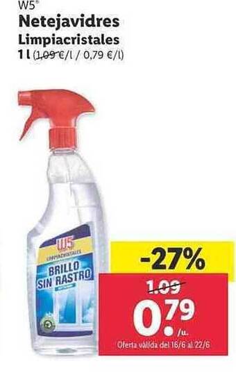 Lidl W5 Limpiacristales oferta