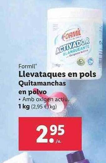 Lidl Formil Quitamanchas En Polvo oferta