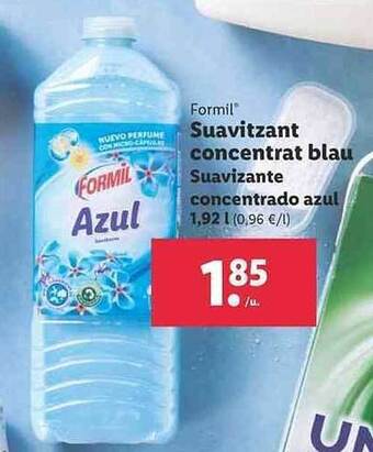 Lidl Formil Suavizante Concentrado Azul oferta