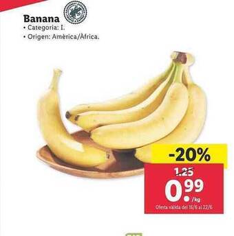 Lidl Banana oferta