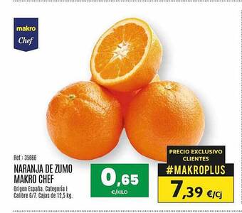 Makro Naranja De Zumo Makro Chef oferta