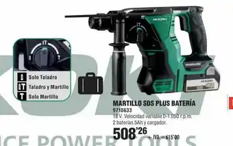 Optimus Martillo Sds Plus Bateria Hikoki oferta